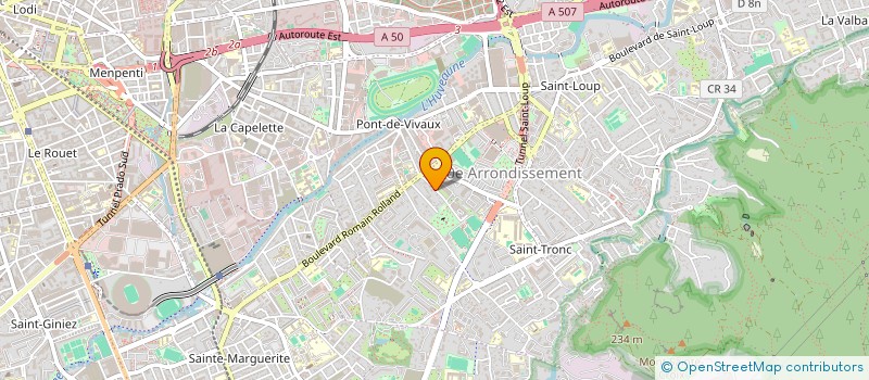 localisation de l'entreprise SCI LES FONTAINES SALEES  MARSEILLE