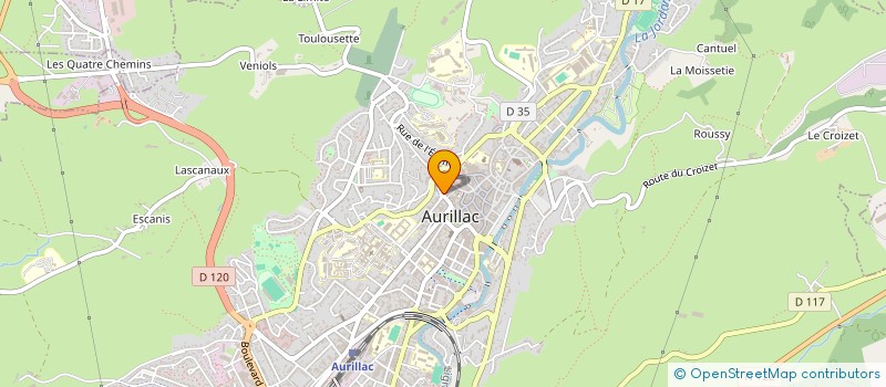 localisation de l'entreprise SCI LES FONTANELLES à AURILLAC