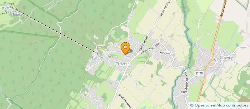 localisation de l'entreprise SCI LES FONTANETTES à CROZET