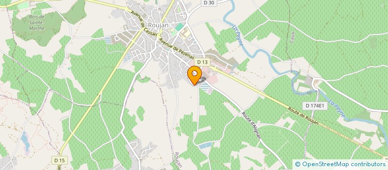 localisation de l'entreprise SCI LES FONTANILLES  ROUJAN