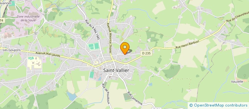 localisation de l'entreprise SCI LES FONTENOTTES  SAINT-VALLIER