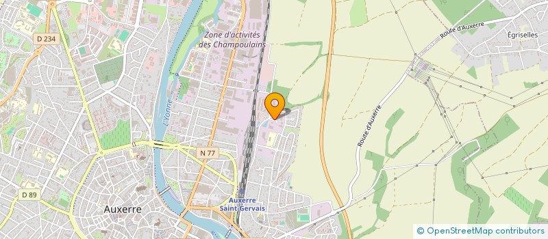 localisation de l'entreprise SCI LES FONTENOTTES à AUXERRE