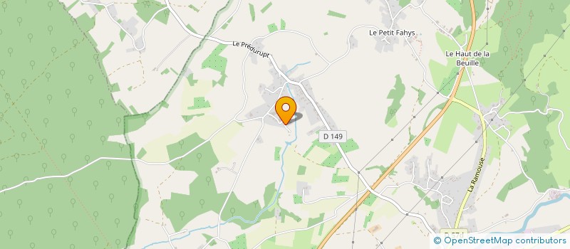 localisation de l'entreprise SCI LES FONTENY  FOUGEROLLES-SAINT-VALBERT