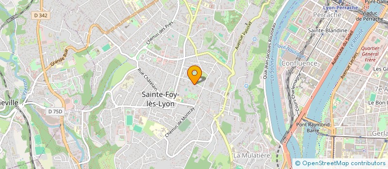 localisation de l'entreprise SCI LES FONTS CHARMANSON  SAINTE-FOY-LES-LYON