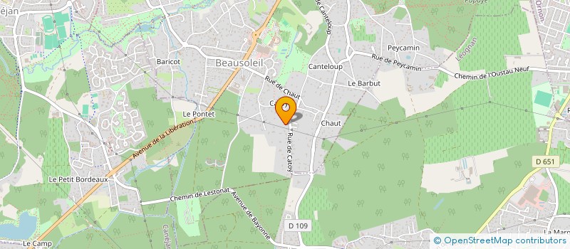 localisation de l'entreprise SCI LES FORETS DE NINECHE  GRADIGNAN