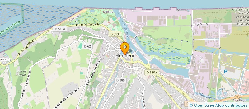 localisation de l'entreprise SCI LES FORGES à HONFLEUR