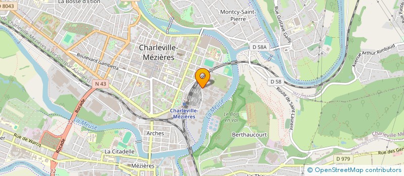 localisation de l'entreprise SCI LES FORGES à CHARLEVILLE-MEZIERES