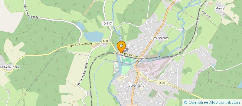 localisation de l'entreprise SCI LES FORGES à GUERIGNY