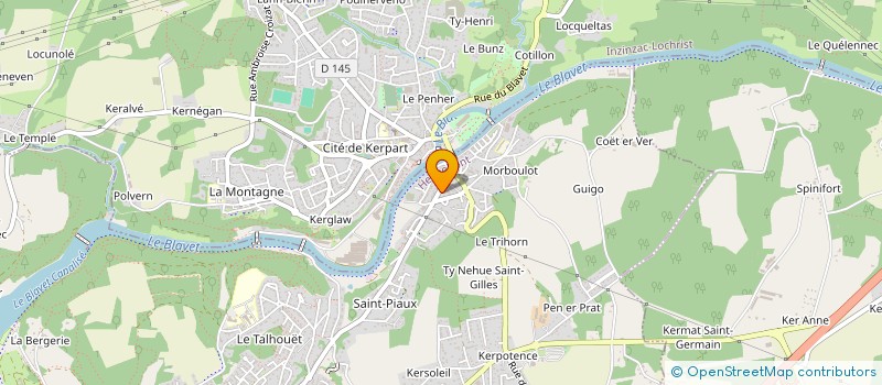 localisation de l'entreprise SCI LES FORGES  HENNEBONT