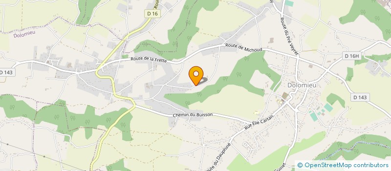 localisation de l'entreprise SCI LES FORGES  DOLOMIEU