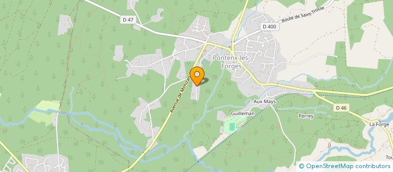 localisation de l'entreprise SCI LES FORGES  PONTENX-LES-FORGES