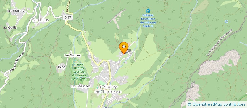 localisation de l'entreprise SCI LES FORGES  LE SAPPEY-EN-CHARTREUSE