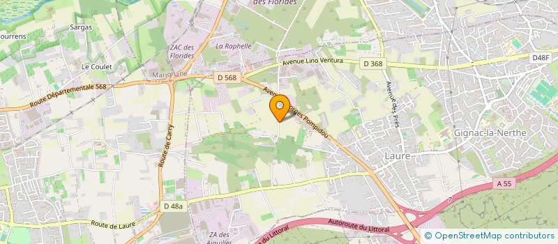 localisation de l'entreprise SCI LES FORTUNES à GIGNAC-LA-NERTHE