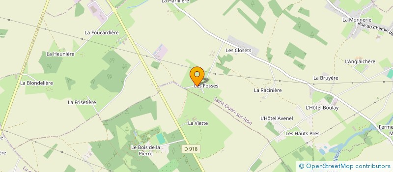 localisation de l'entreprise SCI LES FOSSES à SAINT-OUEN-SUR-ITON