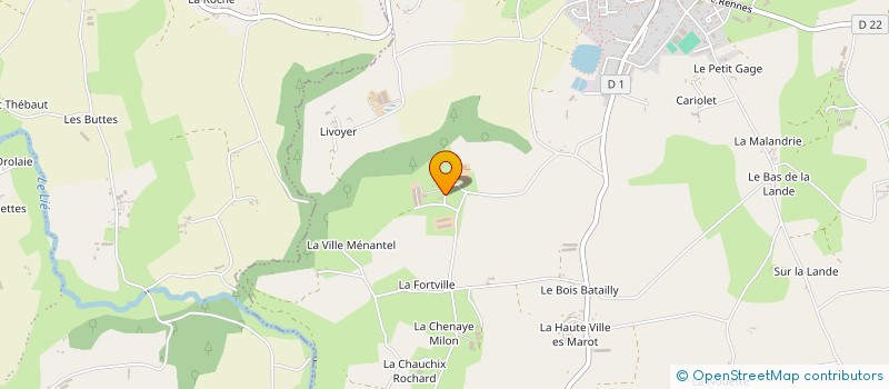 localisation de l'entreprise SCI LES FOSSES à LE MENE