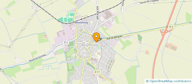 localisation de l'entreprise SCI LES FOSSES  BOURBOURG