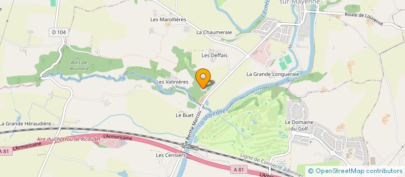 localisation de l'entreprise SCI LES FOSSILES  SAINT-JEAN-SUR-MAYENNE