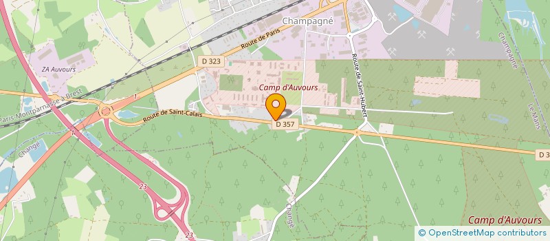 localisation de l'entreprise SCI LES FOUGERES à CHAMPAGNE