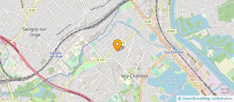 localisation de l'entreprise SCI LES FOUGERES à VIRY-CHATILLON