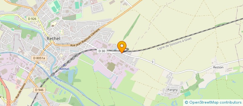 localisation de l'entreprise SCI LES FOUGERES  RETHEL