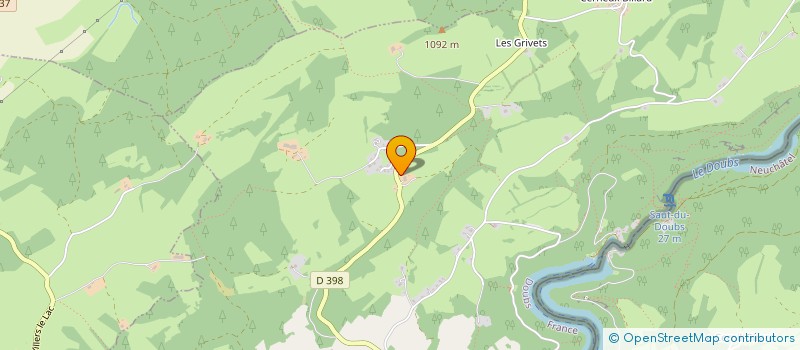 localisation de l'entreprise SCI LES FOUGERES  VILLERS-LE-LAC