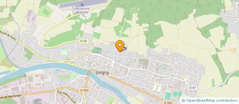 localisation de l'entreprise SCI LES FOUGERIES DE VICQ à JOIGNY