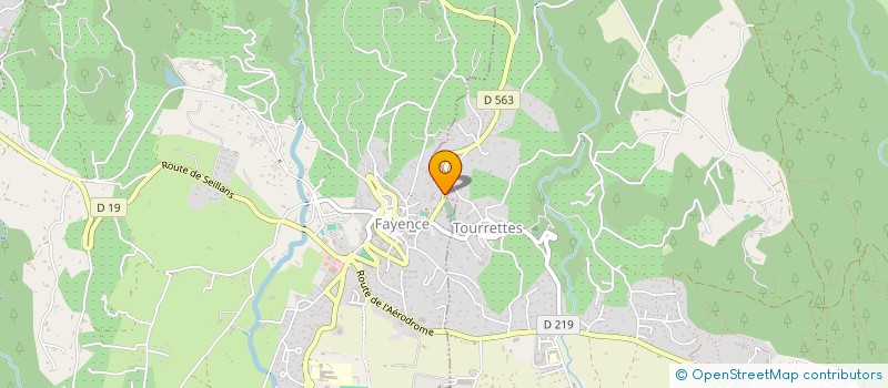 localisation de l'entreprise SCI LES FOUGOUX  TOURRETTES