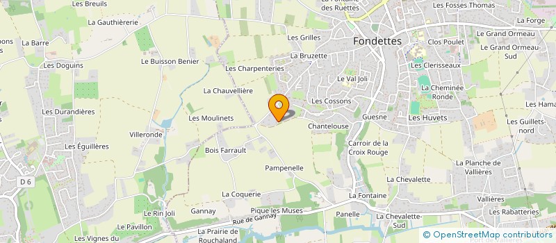 localisation de l'entreprise SCI LES FOULANDERIES à FONDETTES