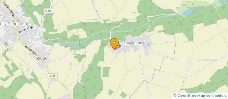 localisation de l'entreprise SCI LES FOULONS  FOULANGUES