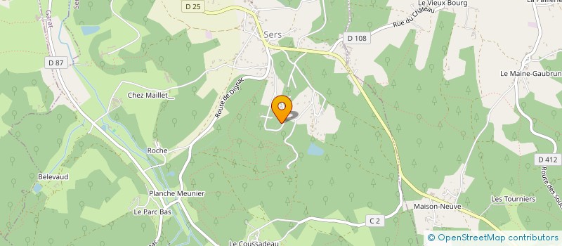 localisation de l'entreprise SCI LES FOURACHAUX  SERS