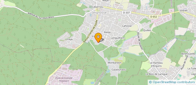 localisation de l'entreprise SCI LES FOURMIS  SEIGNOSSE