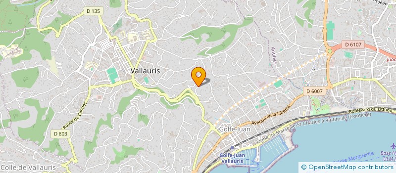 localisation de l'entreprise SCI LES FOURNAS à VALLAURIS
