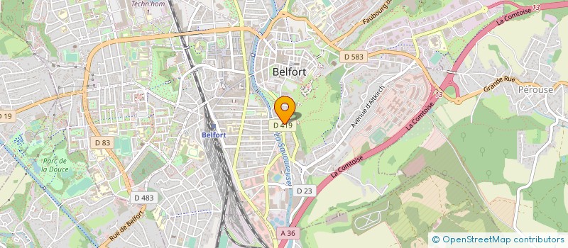 localisation de l'entreprise SCI LES FOURNEAUX  BELFORT