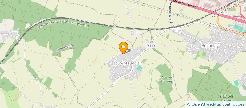 localisation de l'entreprise SCI LES FOURNEAUX  JOUY-MAUVOISIN