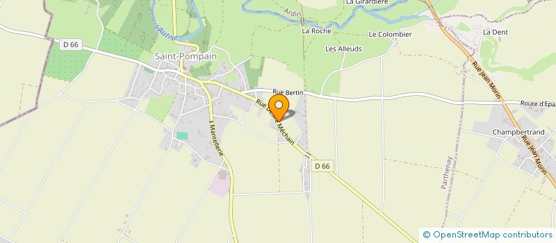 localisation de l'entreprise SCI LES FOURS A CHAUX  SAINT-POMPAIN