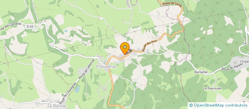 localisation de l'entreprise SCI LES FOUSSEAUX  LES COTEAUX PERIGOURDINS