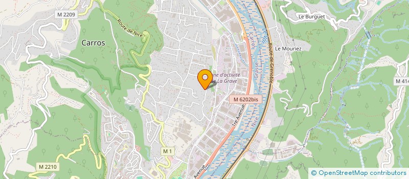 localisation de l'entreprise SCI LES FRAMBOISIERS 06 à CARROS