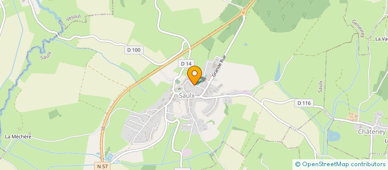 localisation de l'entreprise SCI LES FRANBOISIERS  SAULX