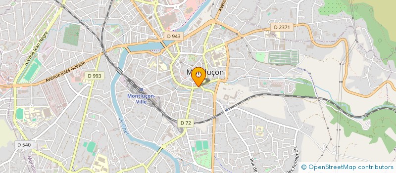 localisation de l'entreprise SCI LES FRANCHISES  MONTLUCON
