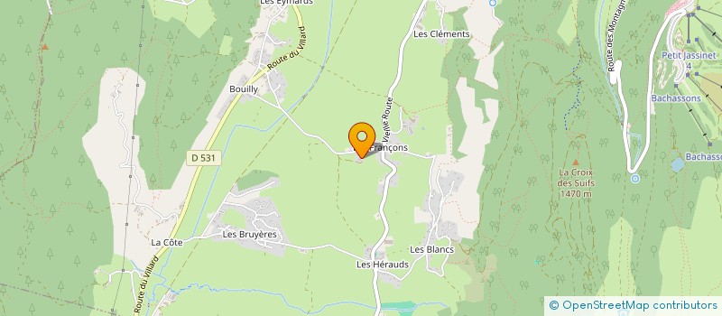 localisation de l'entreprise SCI LES FRANCONS  LANS-EN-VERCORS