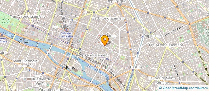 localisation de l'entreprise SCI LES FRANCS BOURGEOIS  PARIS