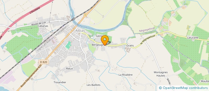 localisation de l'entreprise SCI LES FRANGINS  ALBIAS