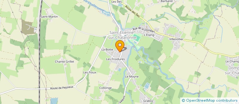 localisation de l'entreprise SCI LES FRANGINS  SAINT-ETIENNE-SUR-CHALARONNE