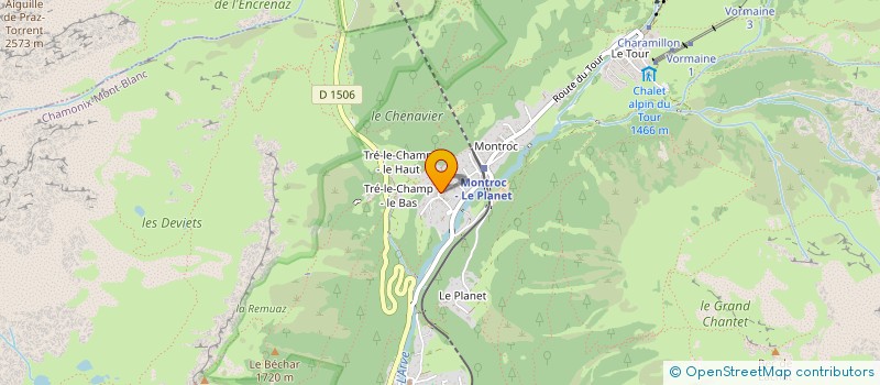 localisation de l'entreprise SCI LES FRASSERANDS à CHAMONIX-MONT-BLANC