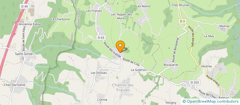 localisation de l'entreprise SCI LES FRASSES  CHAINAZ-LES-FRASSES