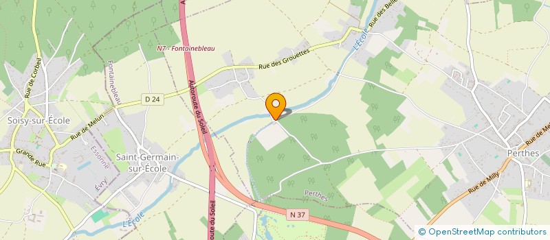 localisation de l'entreprise SCI LES FRECULS  PERTHES