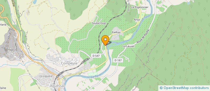 localisation de l'entreprise SCI LES FREJALS  COMPEYRE