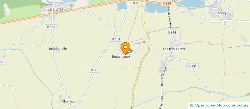 localisation de l'entreprise SCI LES FREMONTS à CHUISNES