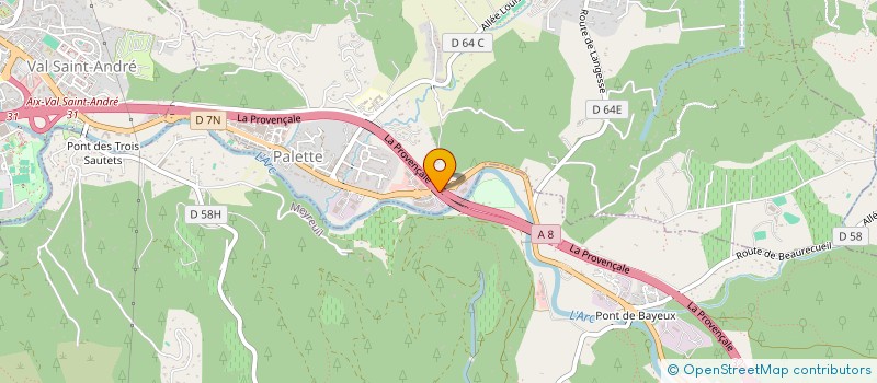 localisation de l'entreprise SCI LES FRENES  LE THOLONET