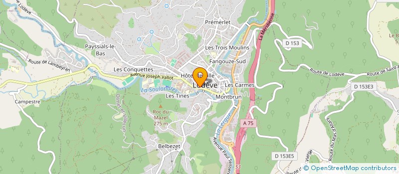 localisation de l'entreprise SCI LES FRENES  LODEVE